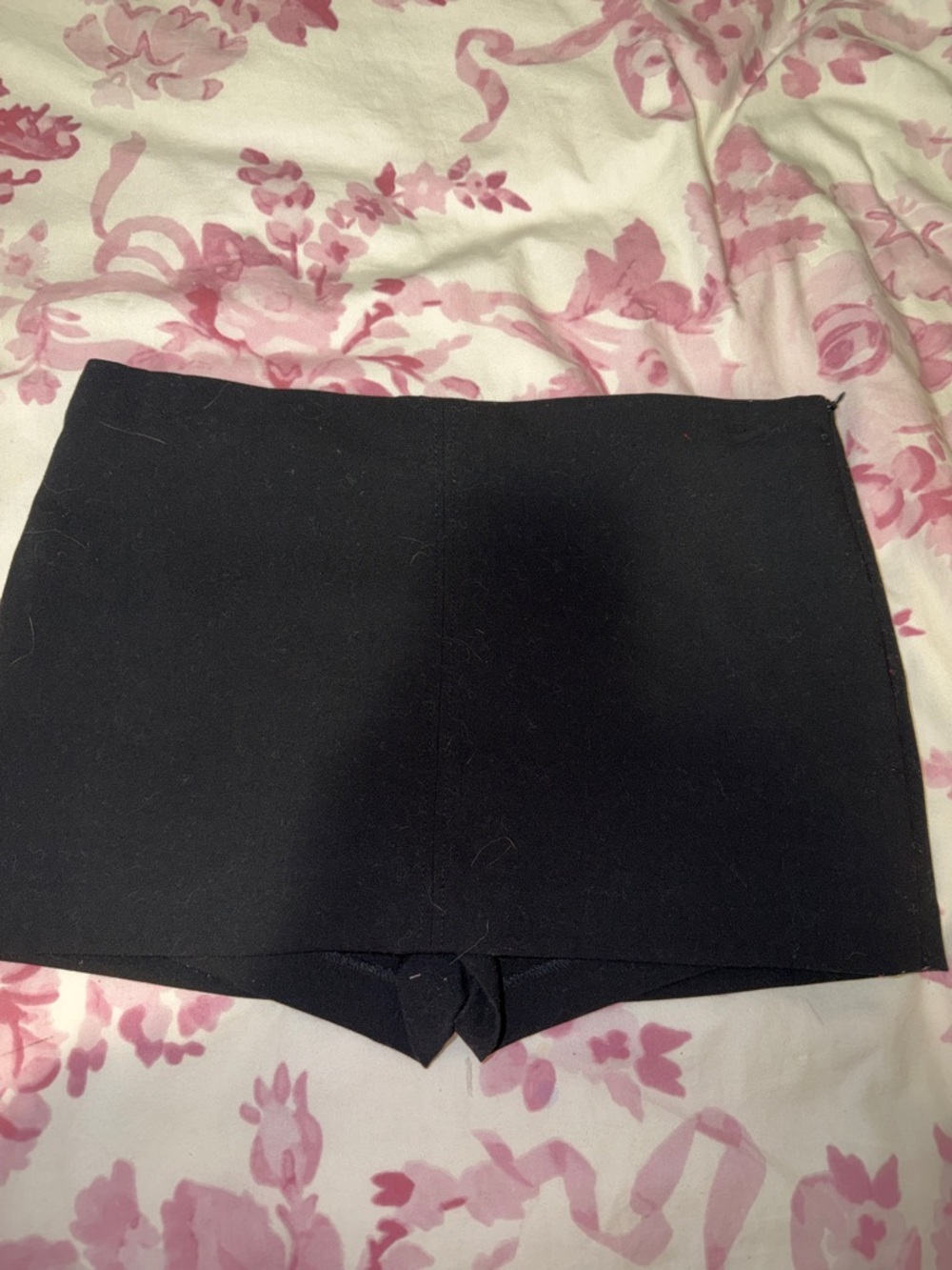Bershka Black Women's Stretch Knit High-Waist Skort